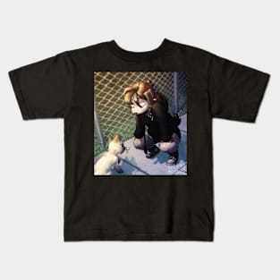 Dog Meets Cat Kids T-Shirt